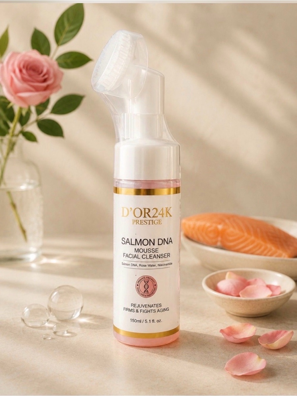 D’OR24K Prestige Salmon DNA Foaming Facial Cleanser NWT - Picture 2 of 3